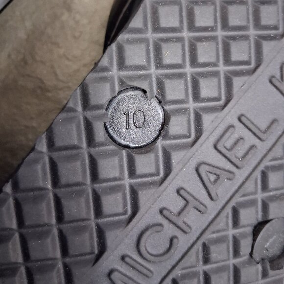 New Michael Kors Black with Logo Sandal Flip flop Slippers - Picture 4 of 5